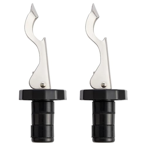 HIC Kitchen Bar Expanding Bottle Stoppers, Set of 2