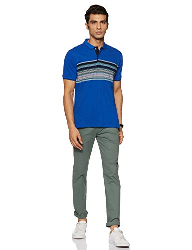 Image of Colorplus Men's Striped Slim Fit Polo