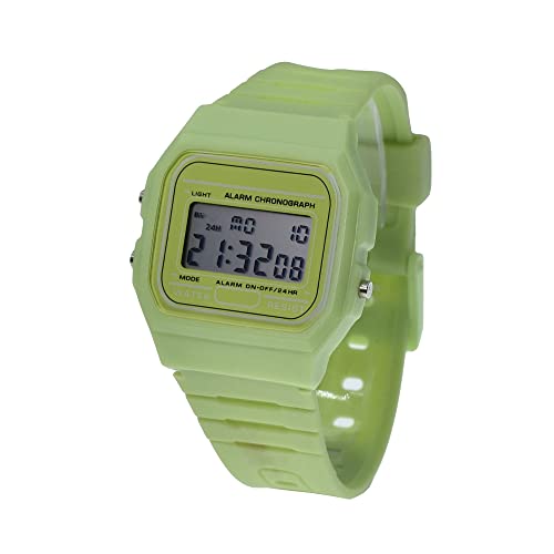 BDM - Reloj clásico Casiopea Original para Hombre Mujer, niña o niño de Pulsera Digital con Alarma. Un Regalo Vintage. - Verde Pistacho BDM - Reloj clásico Casiopea Original para Hombre Mujer, niña o niño de Pulsera Digital con Alarma. Un Regalo Vintage. - Verde Pistacho