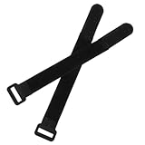 NUOBESTY 2 Stück Verstellbare Geräuschfreie Hahnhalsbänder ohne Haken Anti krähen Geflügelkragen für Ruhige Hähne Komfortable Nackenbänder für Täglichen Gebrauch Schwarz