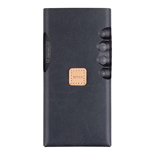 MITER Case for Chord Mojo 2 + Poly, Handmade Artificial Italy PU Leather (Mojo 2 + Poly Black)