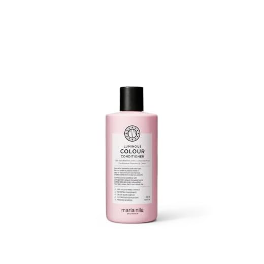 Maria Nila Luminous Colour Conditioner 300 ml - Ett Vårdande Balsam för Färgat Hår som Mjukgör, Återfuktar . 100% Veganskt. Sulfatfritt och Parabenfritt.