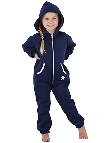 Footed Pajamas Joggies - Family Matching Oxford Blue Hoodie Onesie Tracksuit For Boys, Girls, Men, Women And Pets - Pet - Large (Fits Up To 50 Lbs) #TOP4
