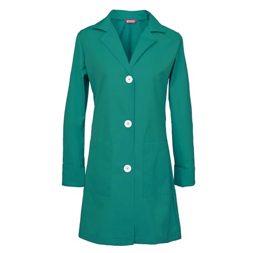 TAILOR'S Women's Lab Coat Teal Blue
