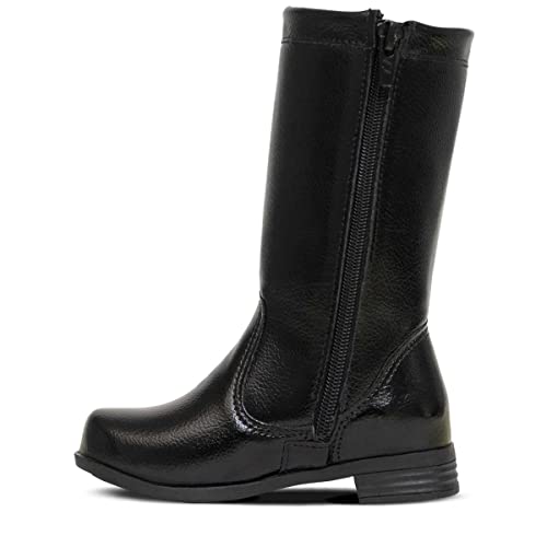 Bota Cano Alto Longo Nº20Ao27 Infantil Feminino Menina 09.10 (Preto, br_footwear_size_system, little