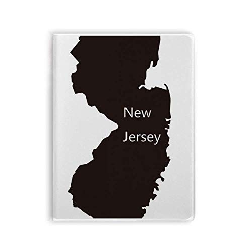 Carnet de notes New Jersey avec couverture souple carte USA