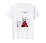 New York City Skyline Fashion Art Retro Style Women T-Shirt