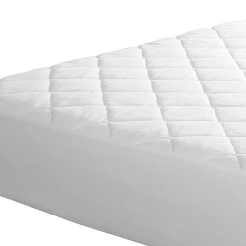 NATURALS - Protector de Colchón Acolchado - 100% PES - Ajustable - Suave, Transpirable y Duradero - Cama 90 (90x200 cm) - Cubre Colchón - Oeko-Tex Standard 100
