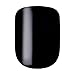 KISS imPRESS No Glue Mani Press On Nails, Color, 'All Black', Black, Short Size, Squoval Shape, Includes 30 Nails, Prep Pad, Instructions Sheet, 1 Manicure Stick, 1 Mini File