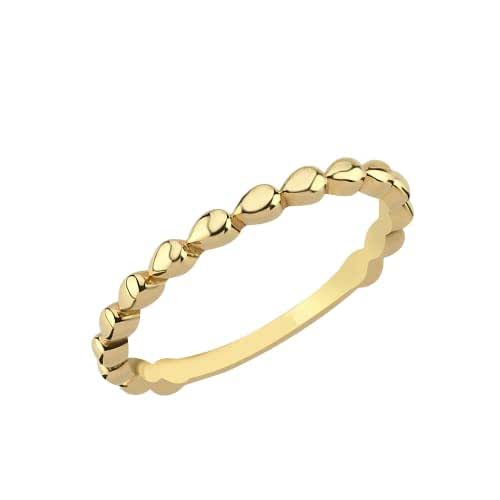 14k Solid Gold Classic Stacking Band Ring Gold Stackable