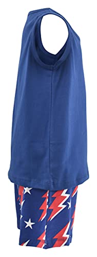 Image of Unique Baby Boys American Boy 4th of July 2pc Tank Shorts Set