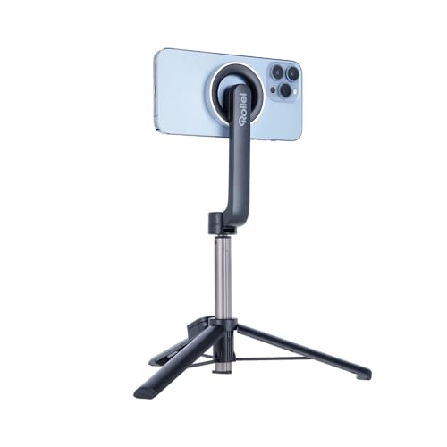 Mini trípode smartphone Rollei compacto con palo selfie portátil 4