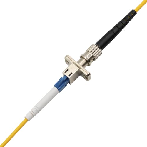 4 Pack Adaptador Óptico Híbrido Fibra ST/UPC a LC/UPC miniatura 6