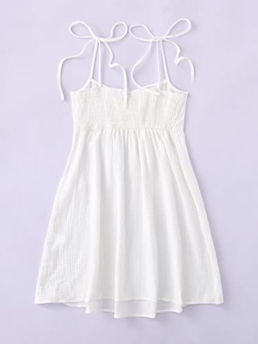 Image of SOLY HUX Women's Summer Mini Sun Dress Cami Tie Shoulder Babydoll Dresses