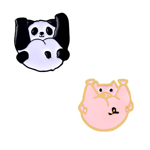 Image of Cute Pins Backpack Pins Alloy Enamel Brooch Cat Funny Cat Brooch Cowboy Badge Pin for Bookbags Clothes /Jackets & Hat Decoration