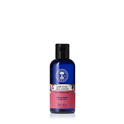 Neal's Yard Remedies Wild Rose AHA Toner | Enhances Radiance, Renews & Refines | 100ml