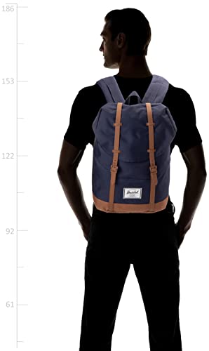 Image of Herschel Retreat Backpack, Peacoat /Saddle Brown, Classic 19.5L