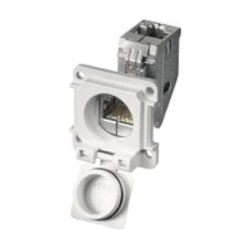 Conector IE-XM-6U-RJ45/RJ45-IP67 pasamuros de red Weidmuller para armarios