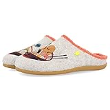 Plantilla extraíble HOT POTATOES BOXHORN, Pantuflas Mujer, Gris, 39 EU