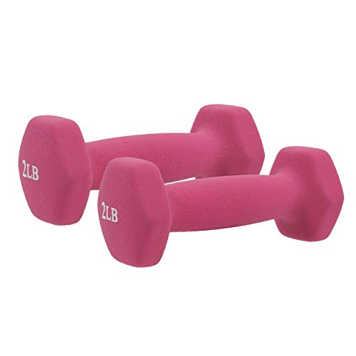 Sunny Health & Fitness Neoprene Dumbbell - 2 Lbs - Pair