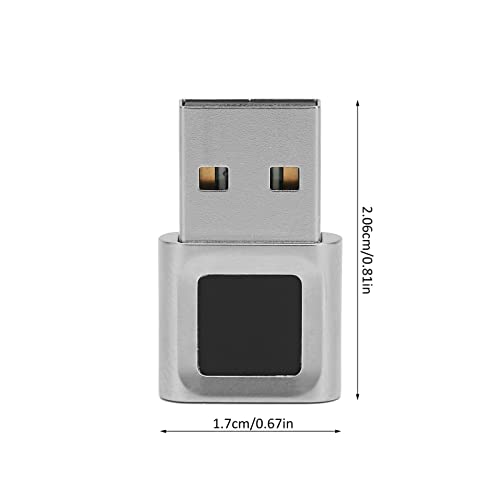 USB Fingerprint Reader,Multi Finger 360 Degrees Touch Fast Matching High Sensitivity Hello Fingerprint Reader for Win 10 11 Laptop Computer - Thumbnail 7