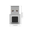 USB Fingerprint Reader, Mini Fingerprint Scanner Window Hello Biometric Finger Print Reader Sensor for PC Laptop Computer, 360 Degrees Touch Fast Matching