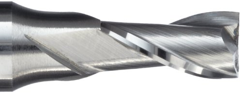 Image of 5110384 High Speed Steel (HSS) Square Nose End Mill, Inch, Double End, Weldon Shank, Uncoated (Bright) Finish, 30 Degree Helix, 2 Flutes, 6.375 inch Overall Length, 1 inch Cutting Diameter, 1 inch Shank Diameter