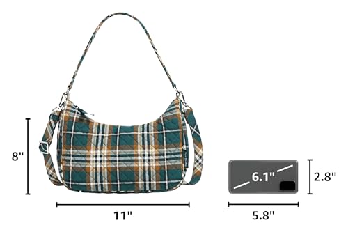 Image of Vera Bradley Women's Cotton Frannie Crescent Crossbody Purse