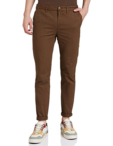 Image of Amazon Brand - Symbol Men's Casual Regular Fit Cotton Pants | Chinos | Trousers