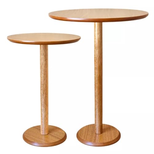 Kit 2 Mesas Laterais de Madeira para Sala, Canto ou Sofá