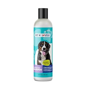 Pet N’ Lovely Calming Care PET Shampoo | Cleans and Conditions | for Dogs and Cats | Lavender and Tea Tree | Fresh Calming Scent | Deep Cleans | 12 Fl. Oz., Clear