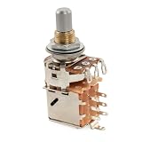 Musiclily Pro B500K Potenziometro Push-Pull Ottone Metrico Solid Standard Shaft 9,5mm Lineare Taper Pot per Chitarra Elettrica Basso