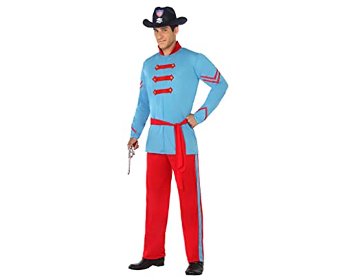 Atosa | Disfraz Soldado Unionista Adulto | Traje Histórico de Guerra Civil Americana | Incluye Gorro, Chaqueta, Cinturón y Pantalón | Ideal para Carnaval, Halloween y Fiestas Temáticas | Talla XL