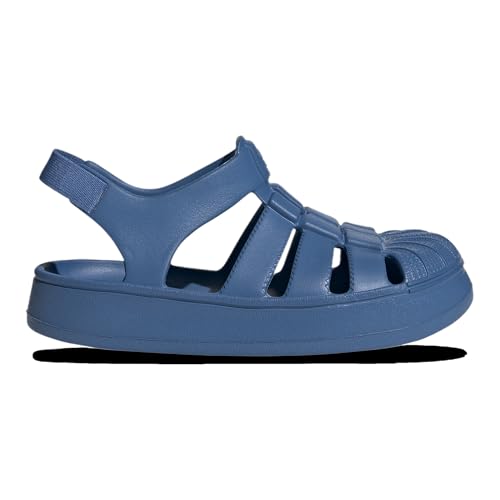 Adidas Originals Superstar Sandal - Boys' Preschool (JI2800, Focus Blue/Focus Blue)