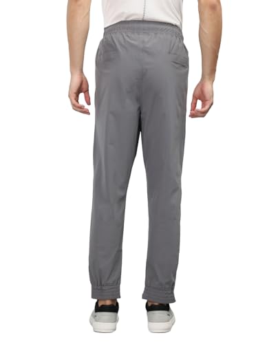 Image of CHKOKKO Men's Regular Fit Mid Rise Solid Sports Running Gym Track Pant Lower With Pocket