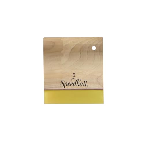 Speedball Urethane Squeegee, 6-Inch for Silk Screen Printing Graphics on Paper, Cardboard, and Wood