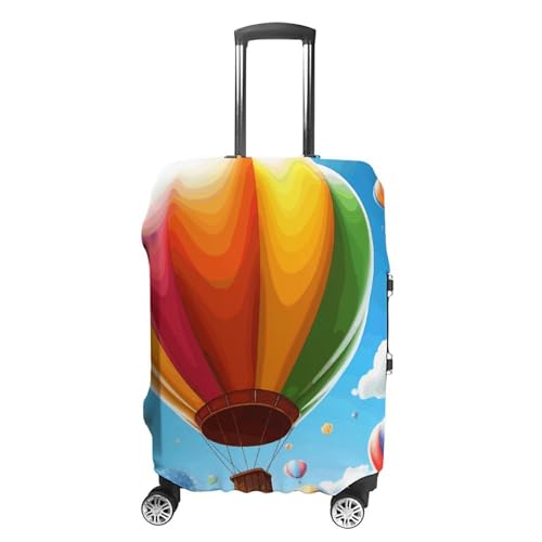 Hot Air Balloon Pattern Luggage Cover, Washable Elastic Suitcase Cover Protector Fit 18-32 Inch Luggage