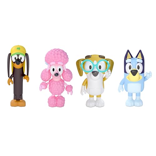 BlueY 4er-Figuren-Set Freunde, Coco, Snickers und Honey; 6,3-7,6 cm große Figuren mit beweglichen Gelenken – offizieller Sammelartikel, Blau – Ansicht 2