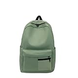 Fryloo Mochila Versátil para Computadora Portátil Hombres Y Mujeres, Bolsa De Viaje Informal con Múltiples Bolsillos, El Trabajo La Escuela-Verde
