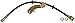 Dorman H620623 Rear Driver Side Brake Hydraulic Hose Compatible with Select Ford / Mazda / Mercury Models