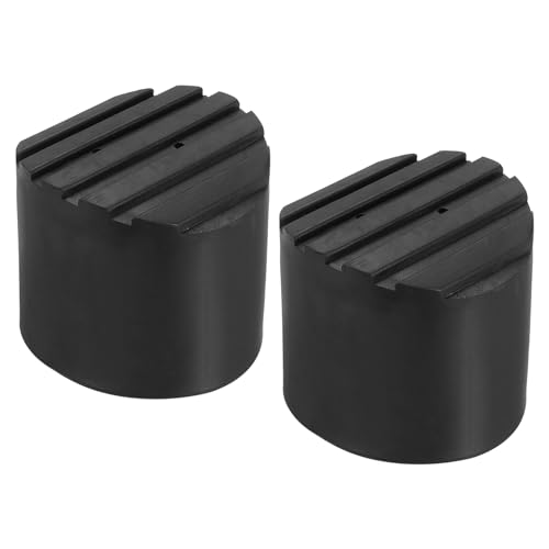PATIKIL Leiter Rutschfeste Füße 2.8/72mm 2Stk Gummi Runde Fuß Schutzmatte Kissen Ersatz für Teleskope Klappbare Ausziehleiter Schutz Schwarz