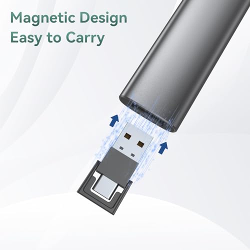 Image of Alloy Steel Presentation Clicker with Green Laser,Wireless Presenter Remote