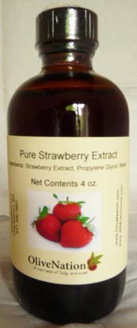 Olivenation Strawberry Extract - Rich Flavor for Beverages, Ice Cream, Fillings, Sauces, Frosting & Dressing - Non-GMO, Gluten Free, Kosher & Vegan - 16 ounces