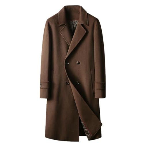 Trench long en laine homme fini le froid hivernal avec ce manteau chaud