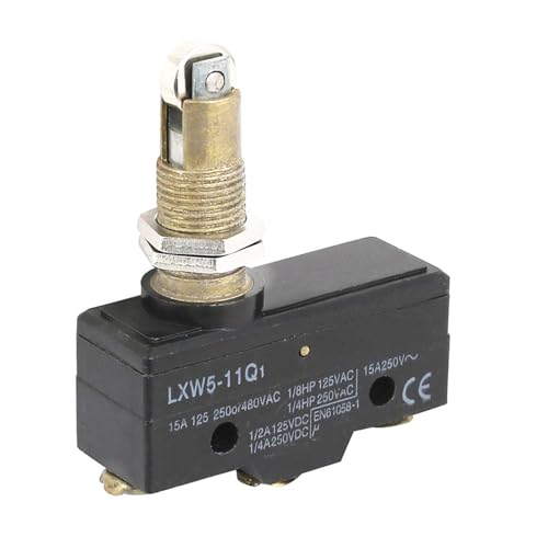 Interruptor de límite LXW5-11Q1 con émbolo de rodillo paralelo CA 250V 15A de reinicio automático
