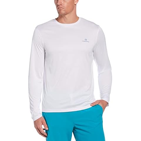 Cubavera Men's Long Sleeve Good Life Sun Protection Shirt, Brilliant White, XL Cover