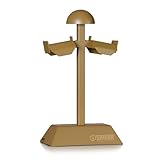 Savior Equipment Mini H.P.C Tactical Dog Vest Stand Tabletop Headphone Vest Display Rack Indoor Home Garage Free-Standing Organizer, Heavy Duty Steel Hold Up to 20 lbs, Tan