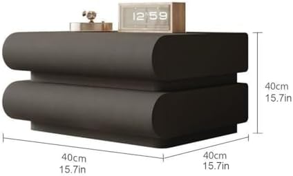 Cream 2 Drawer Nightstand - Wooden Bedside Table with Storage, Heavy Duty Side Table for Living Room, White Storage Cabinet, Stylish Home Furniture