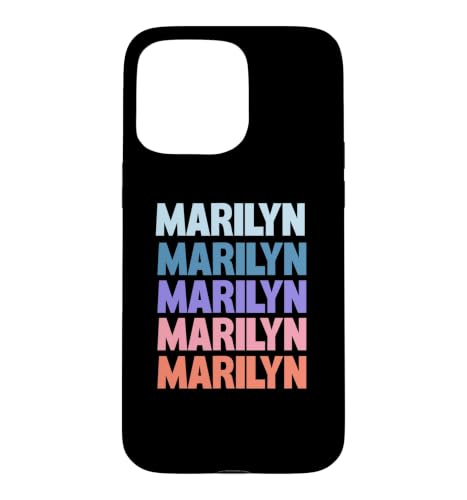 Funny Modern Repeated Text Design Marilyn �X�}�z�P�[�X iPhone 15 Pro Max �p