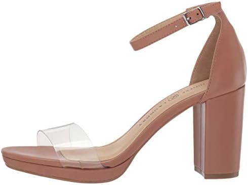 Chinese Laundry Women's TERI Heeled Sandal, Nude/Clear, 9 | Image 7